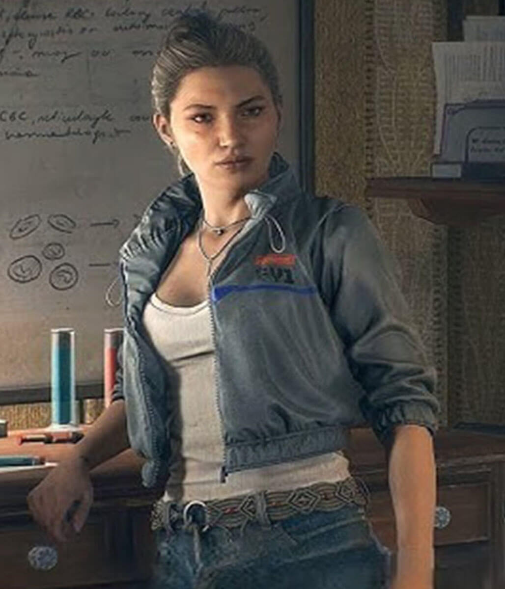 Olivia Dying Light: The Beast 2025 Grey Jacket