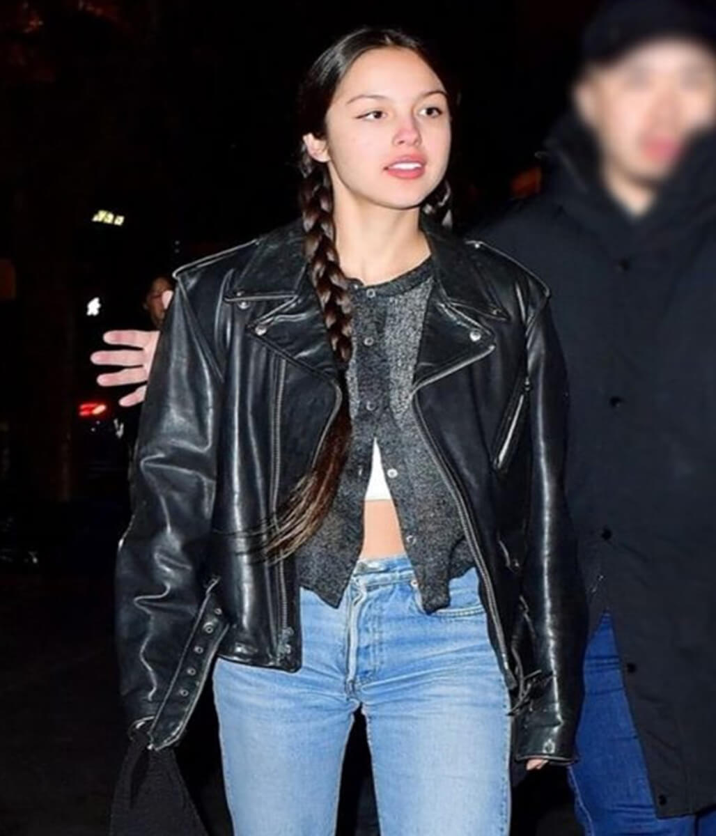 Olivia Rodrigo Black Leather Jacket