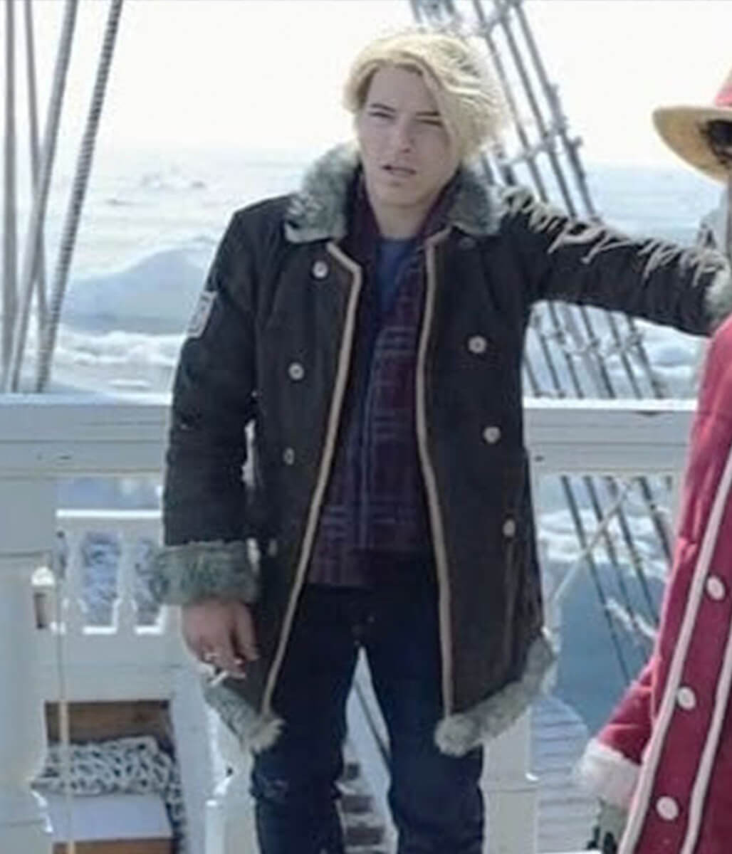 One Piece S02 Taz Skylar Brown Suede Leather Coat