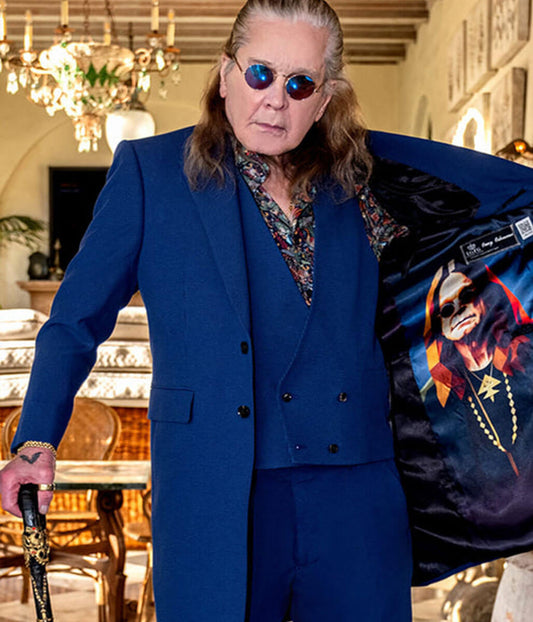 Ozzy Osbourne Blue Wool Coat