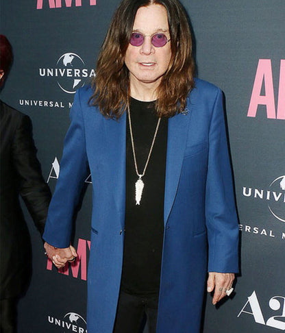 Ozzy Osbourne Red Carpet Blue Coat
