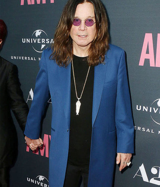 Ozzy Osbourne Red Carpet Blue Coat