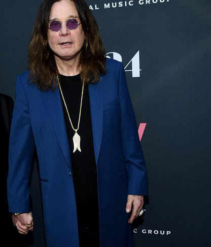 Ozzy Osbourne Red Carpet Blue Coat