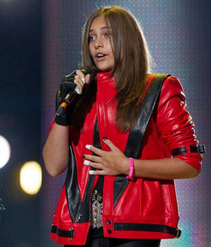 Paris Jackson Red Leather Jacket