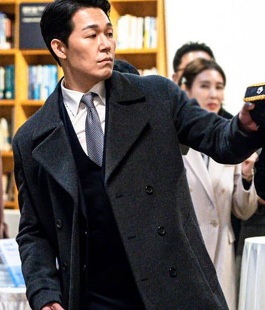 Park Sung Woong Rugal Black Wool Coat