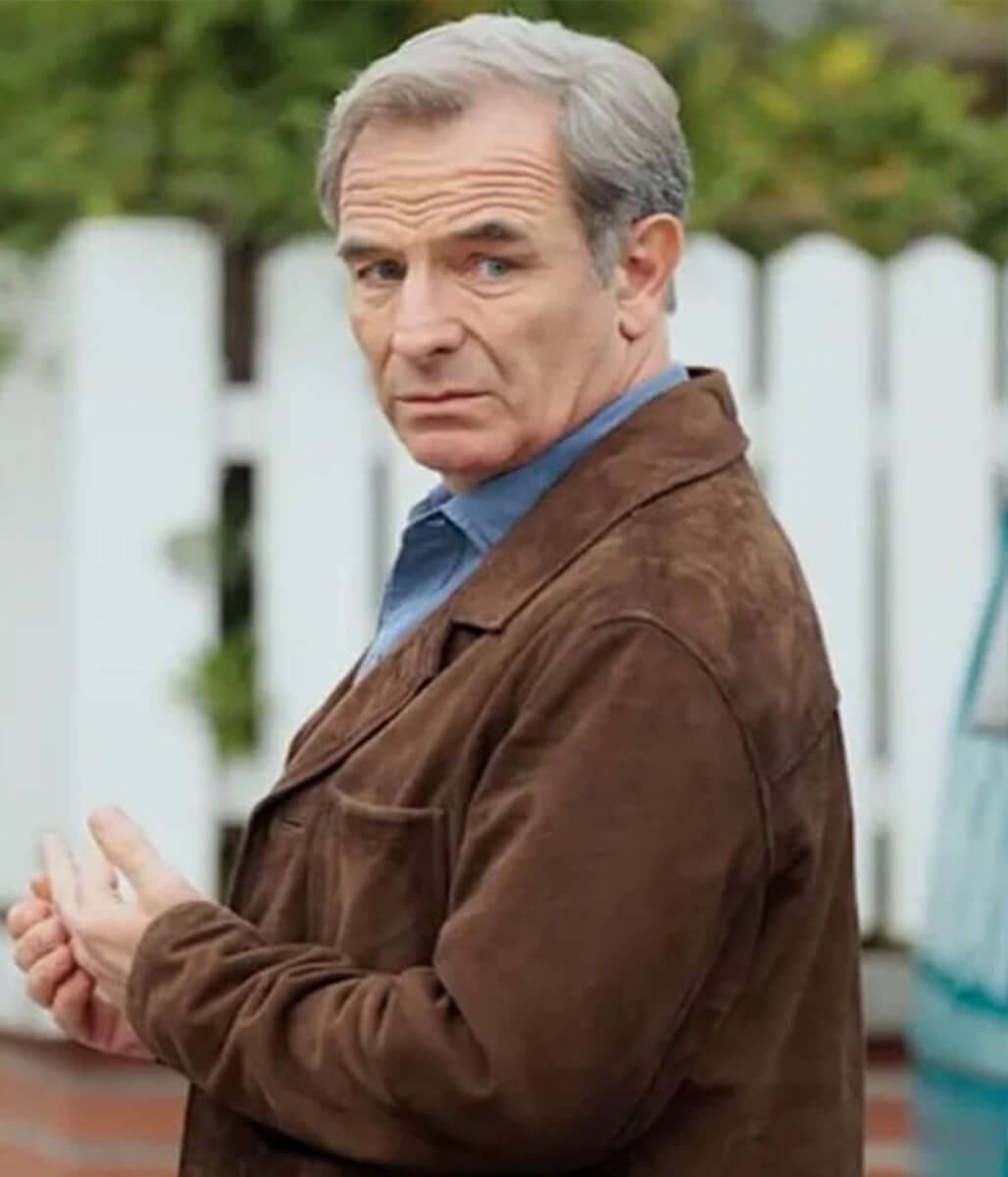 Patrick Harbottle The Game 2025 Robson Green Suede Jacket