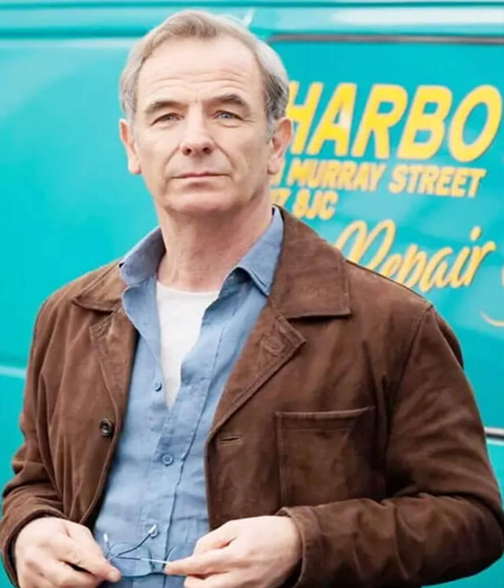 Patrick Harbottle The Game 2025 Robson Green Suede Jacket