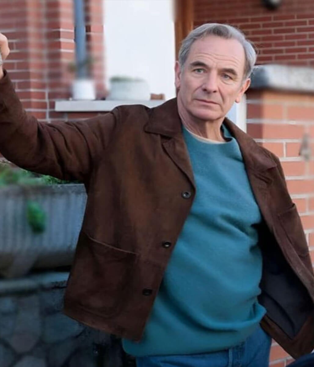 Patrick Harbottle The Game 2025 Robson Green Suede Jacket