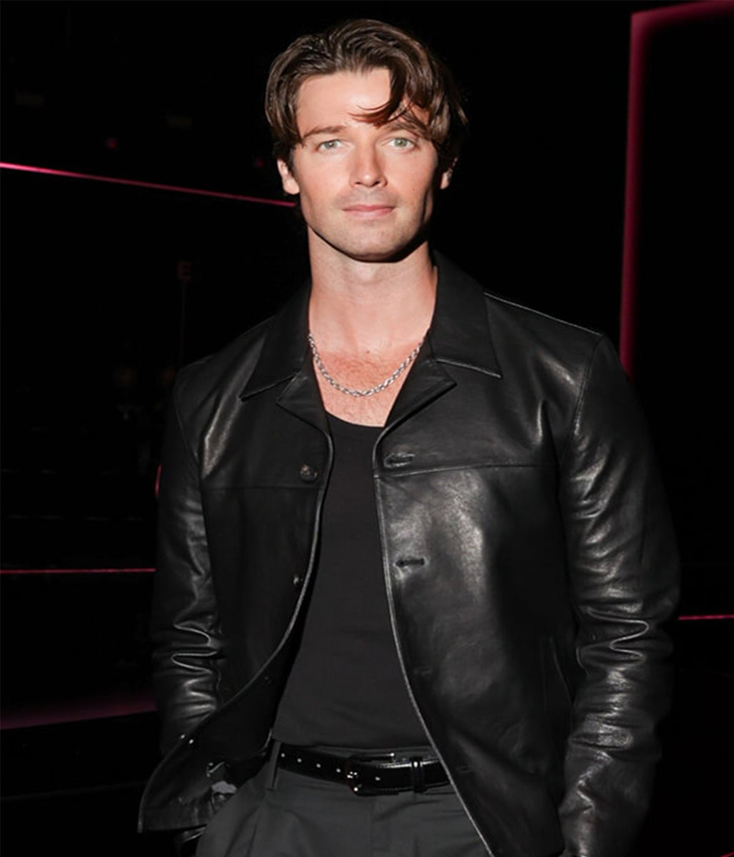 Patrick Schwarzenegger Victoria Secret 2025 Leather Jacket