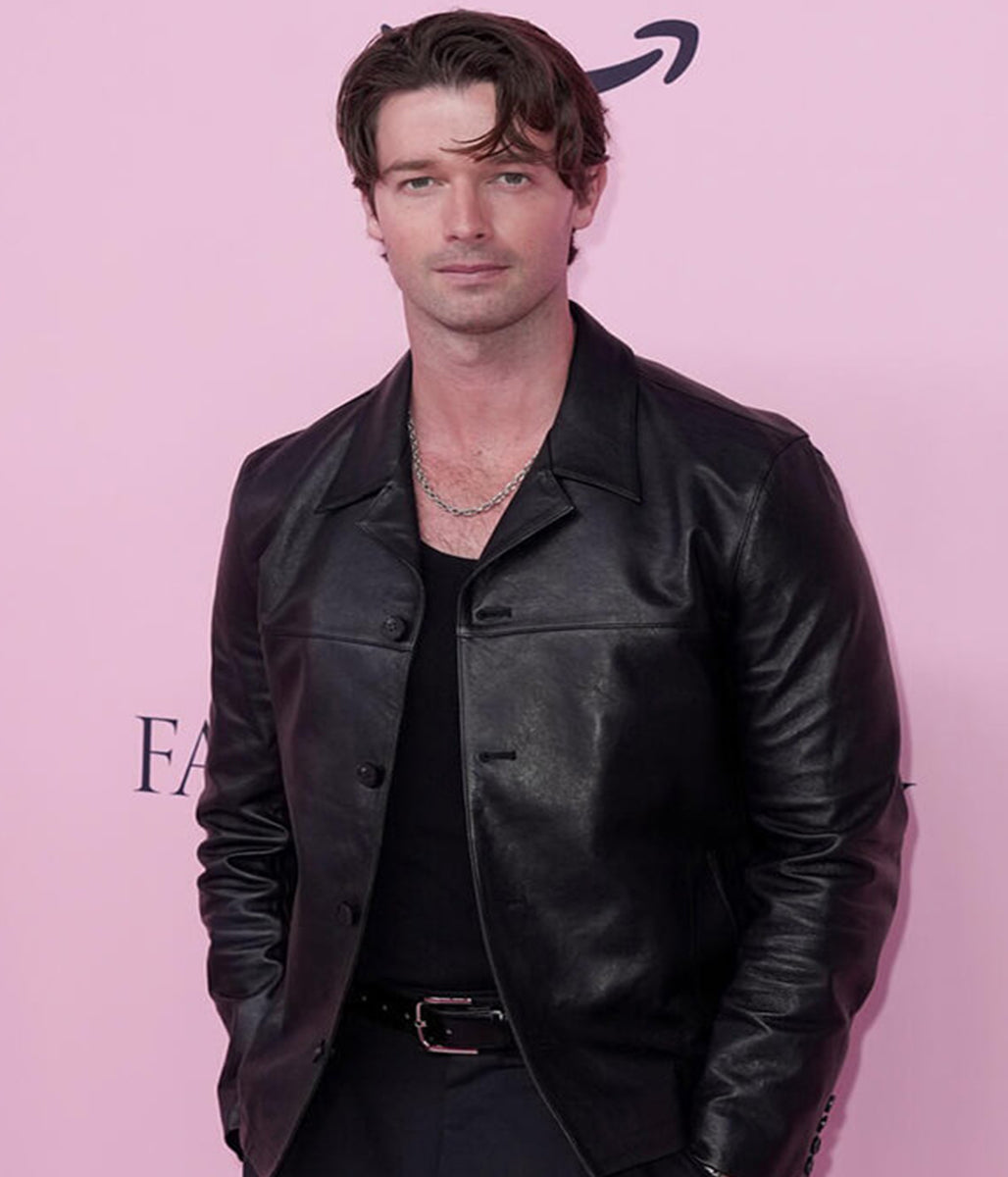 Patrick Schwarzenegger Victoria Secret 2025 Leather Jacket