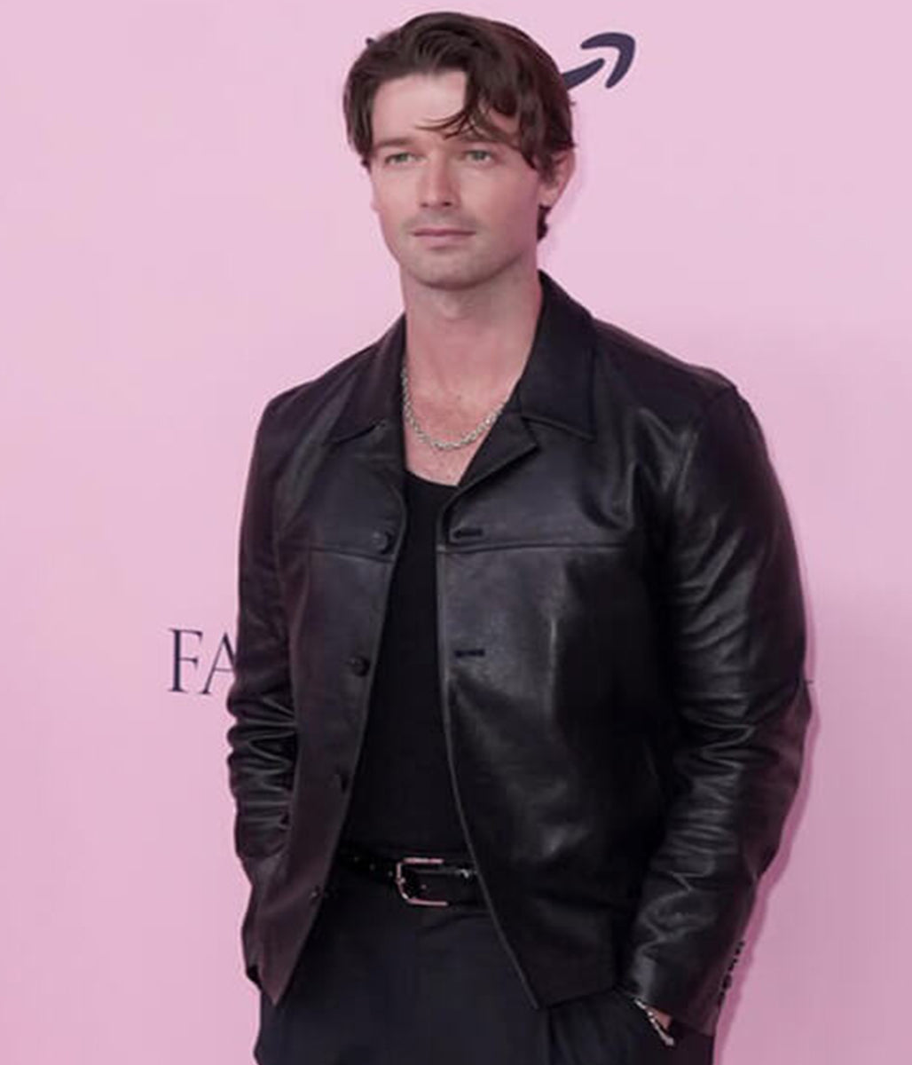Patrick Schwarzenegger Victoria Secret 2025 Leather Jacket