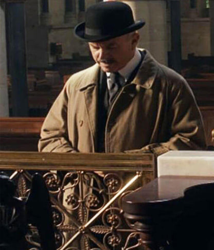 Peaky Blinders S02 Sam Neil Brown Trench Coat