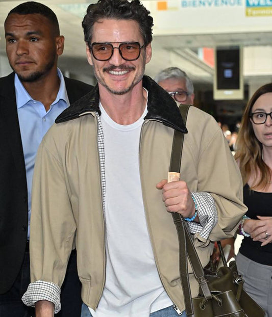Pedro Pascal Beige Cotton Jacket