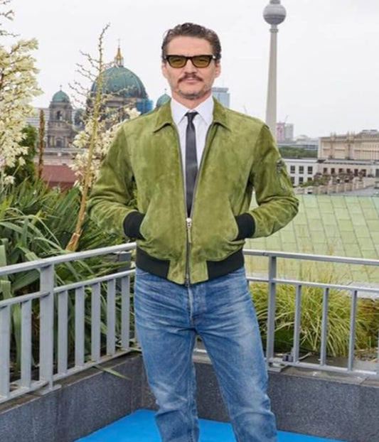 Pedro Pascal Fantastic 4 Premiere Suede Jacket