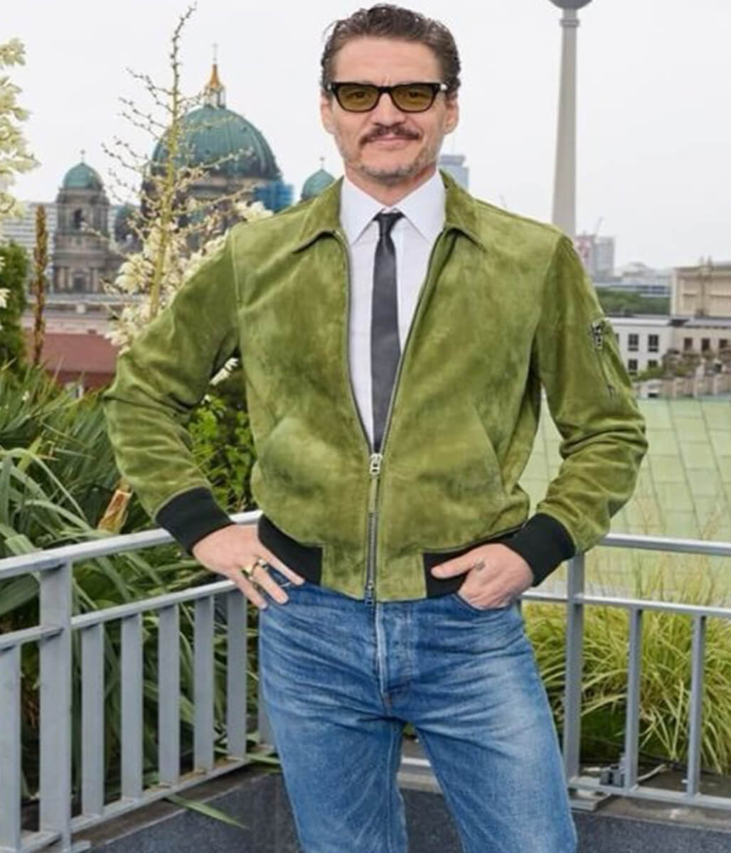 Pedro Pascal Fantastic 4 Premiere Suede Jacket