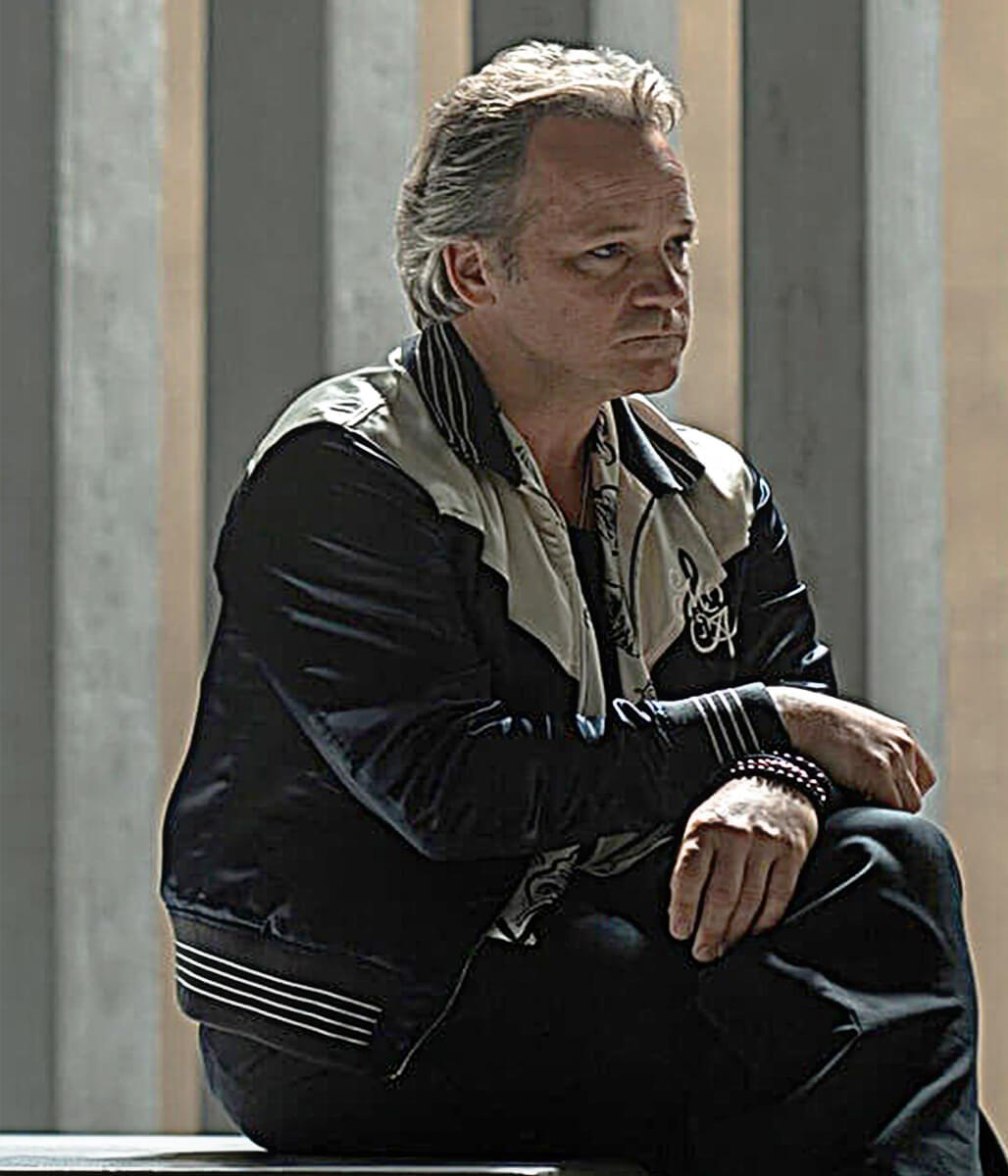 Peter Sarsgard DTFU St Louis S01 Black Bomber Jacket