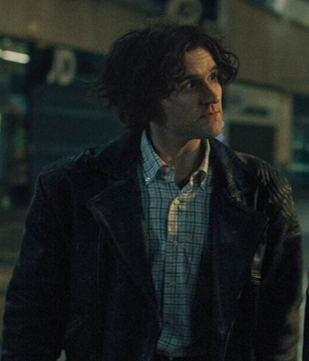 Pillion 2026 Harry Melling Black Leather Jacket