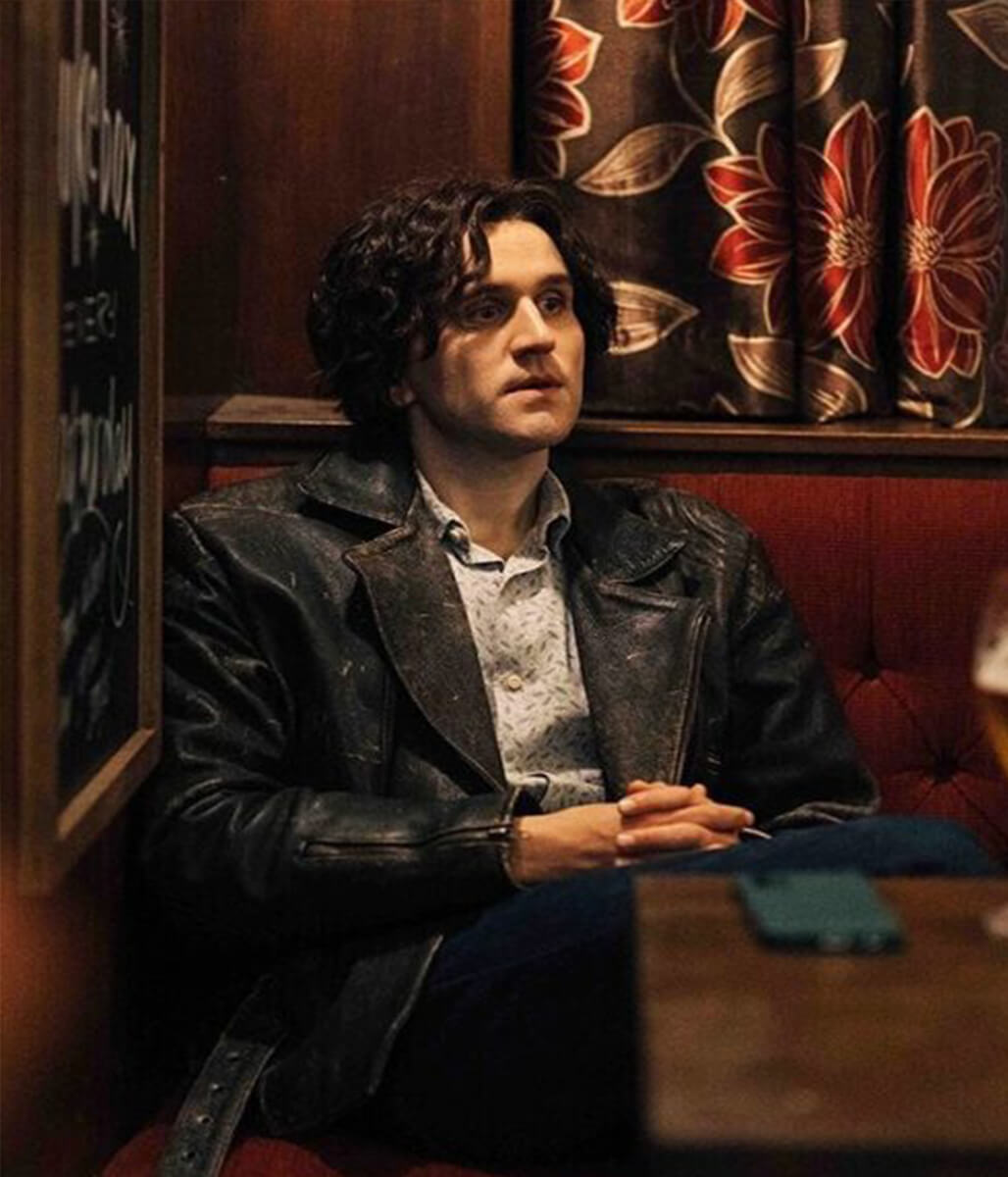 Pillion 2026 Harry Melling Black Leather Jacket