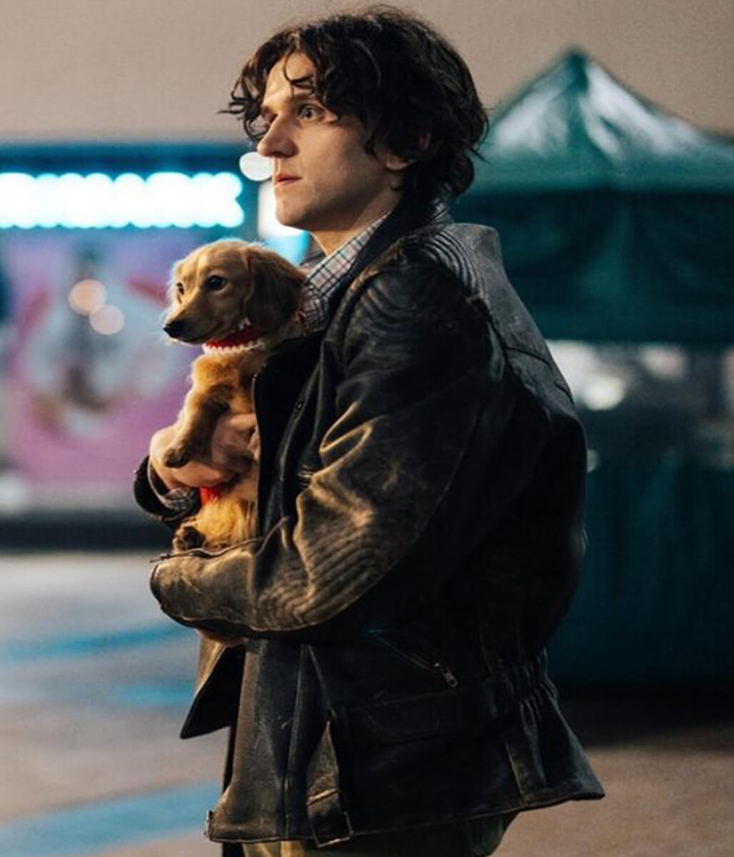 Pillion 2026 Harry Melling Black Leather Jacket