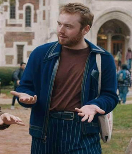 Poetic License 2025 Cooper Hoffman Blue Wool Jacket