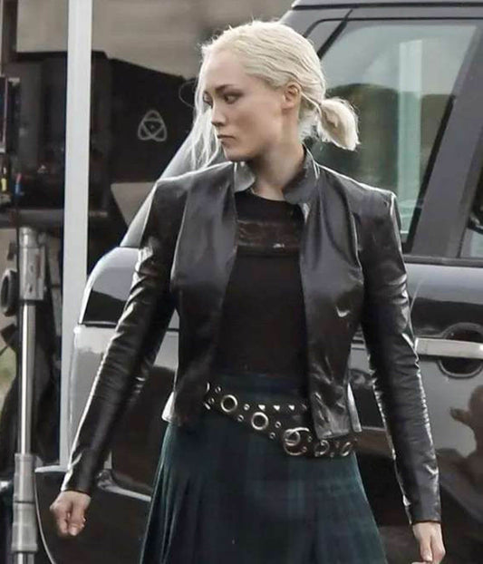 Pom Klementieff Mission Impossible 7 Black Leather Jacket