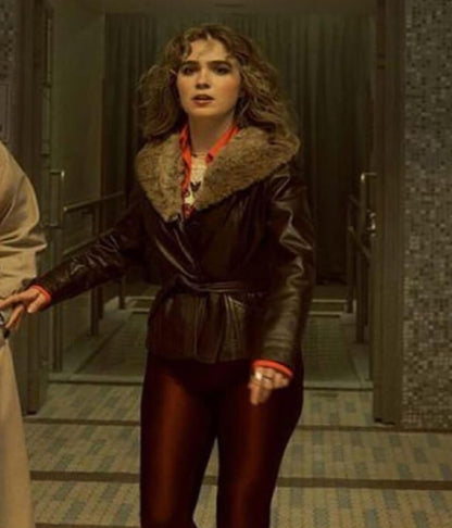 Ponies 2026 Haley Lu Richardson Black Leather Jacket
