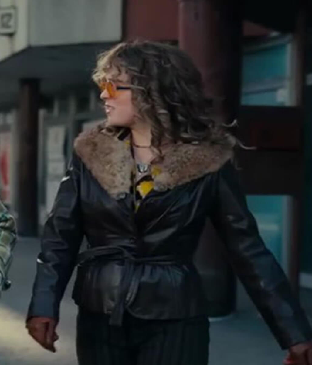 Ponies 2026 Haley Lu Richardson Black Leather Jacket