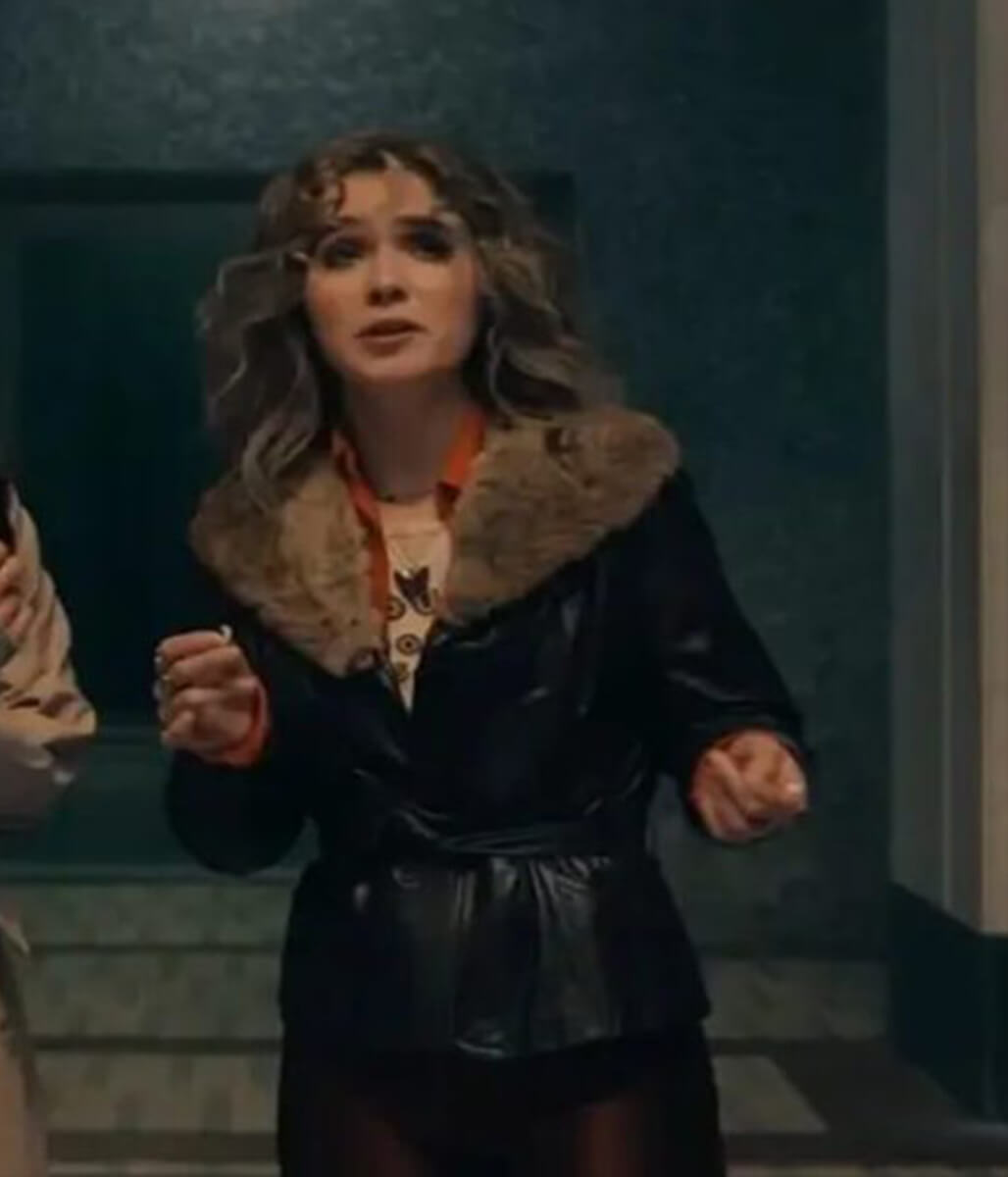 Ponies 2026 Haley Lu Richardson Black Leather Jacket