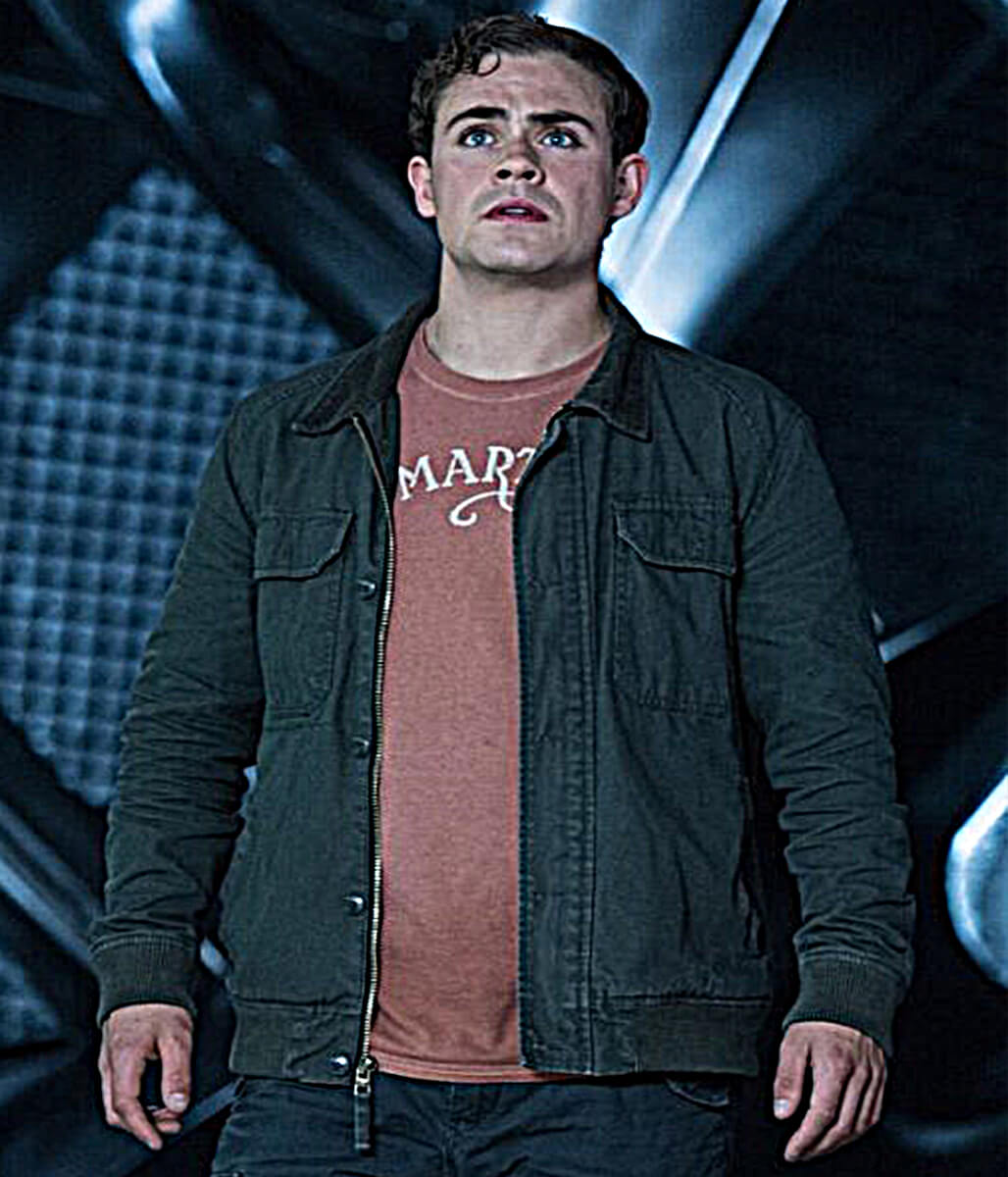 Power Rangers Dacre Montgomery Grey Cotton Jacket