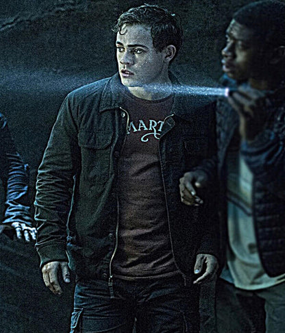 Power Rangers Dacre Montgomery Grey Cotton Jacket