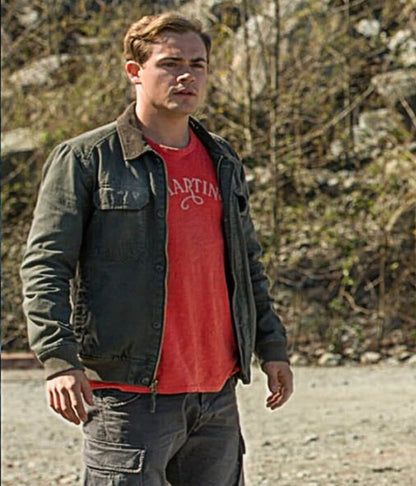 Power Rangers Dacre Montgomery Grey Cotton Jacket