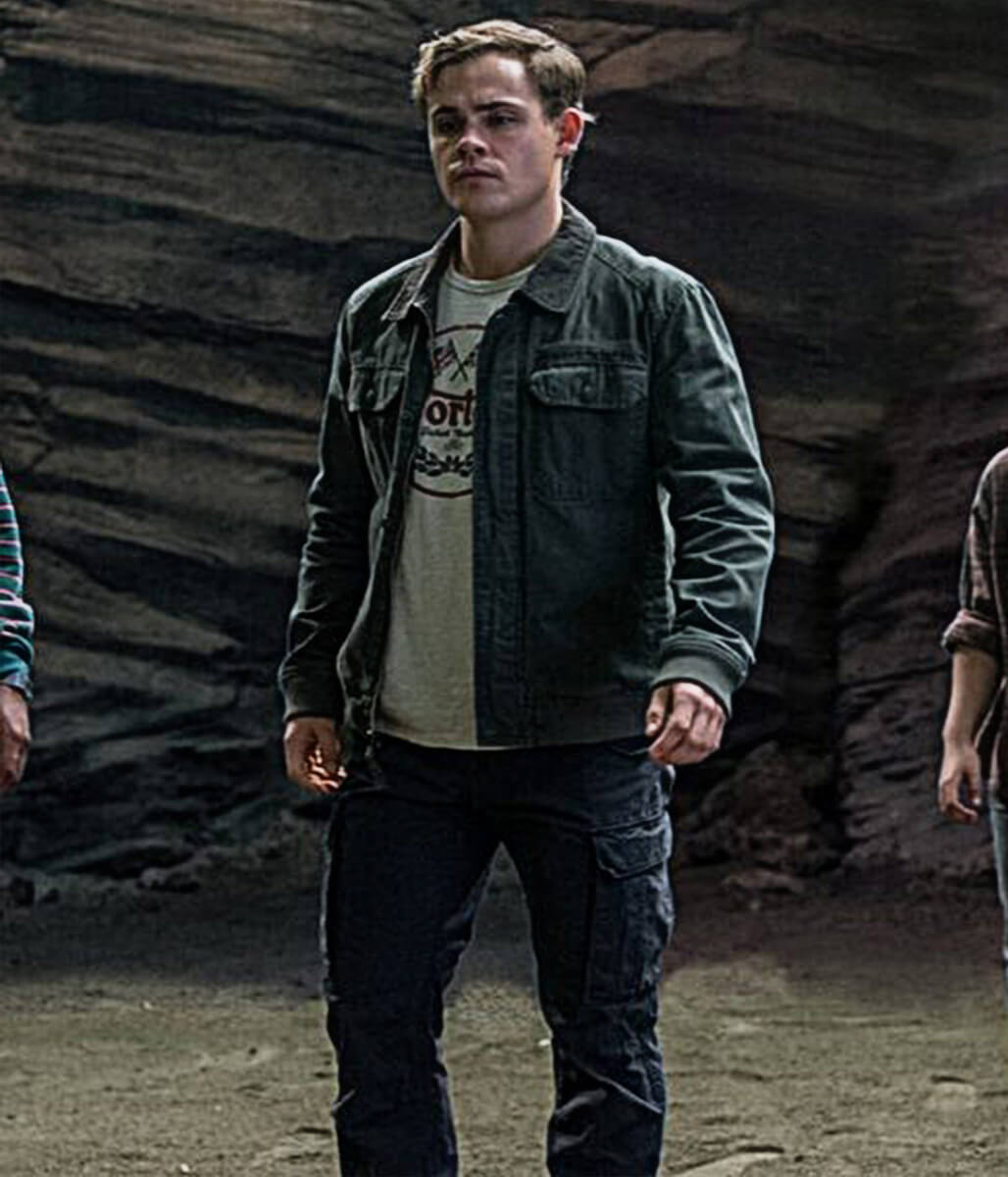 Power Rangers Dacre Montgomery Grey Cotton Jacket