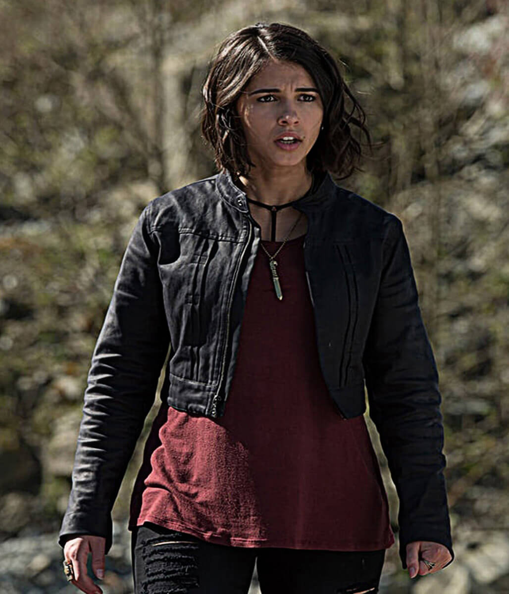 Power Rangers Kimberly Hart Black Leather Jacket
