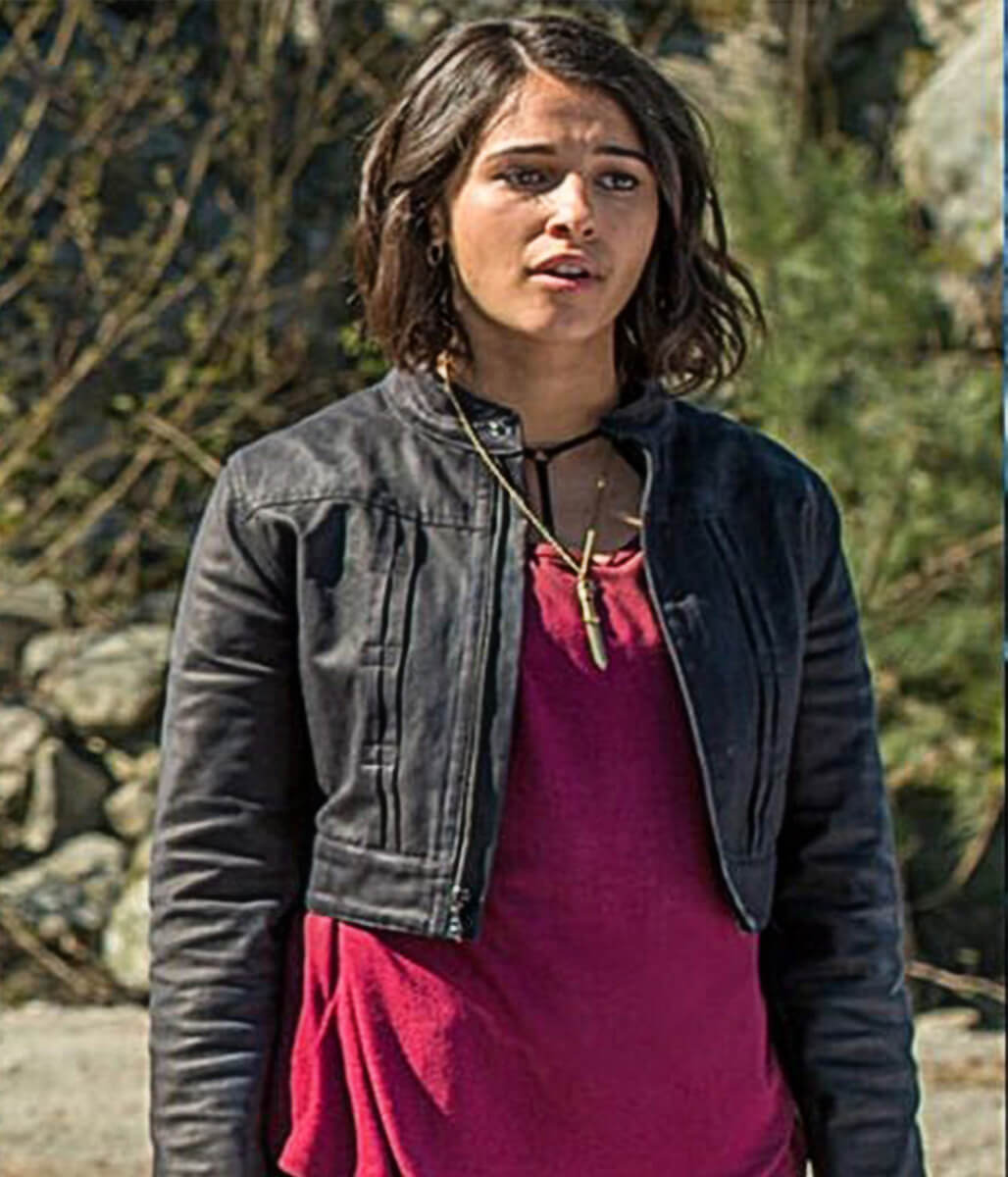 Power Rangers Kimberly Hart Black Leather Jacket