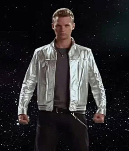 Power Rangers Megaforce Orion Silver Leather Jacket