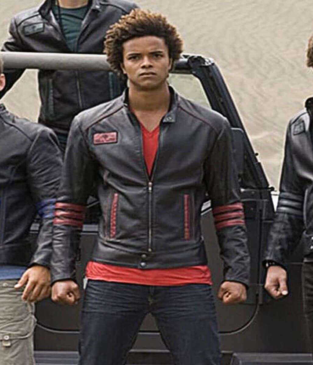 Power Rangers RPM Scott Truman Black Leather Jacket