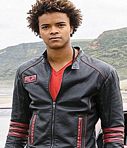 Power Rangers RPM Scott Truman Black Leather Jacket