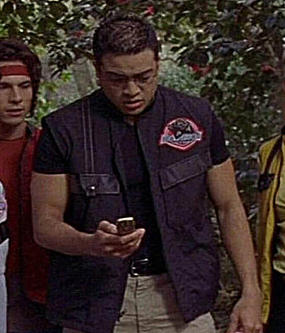 Power Rangers Wild Force Danny Delgado Black Cotton Vest