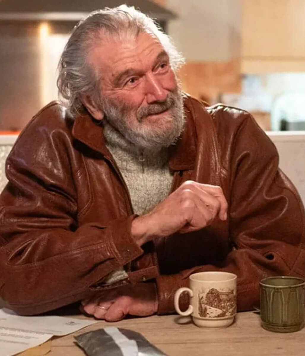 Pushers 2025 Clive Russell Brown Leather Jacket