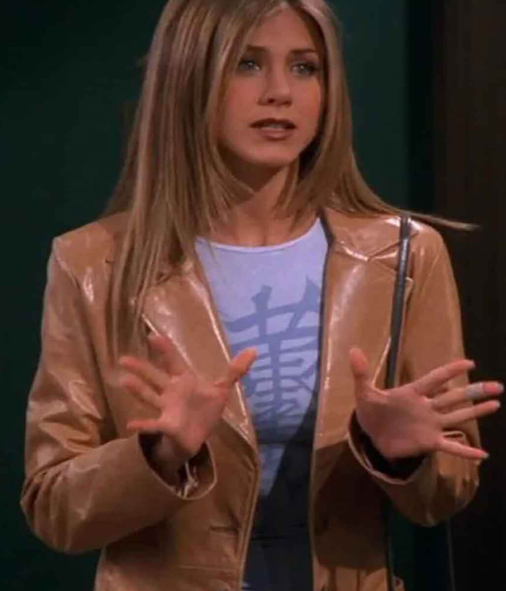 Rachel Green Friends Brown Leather Jacket