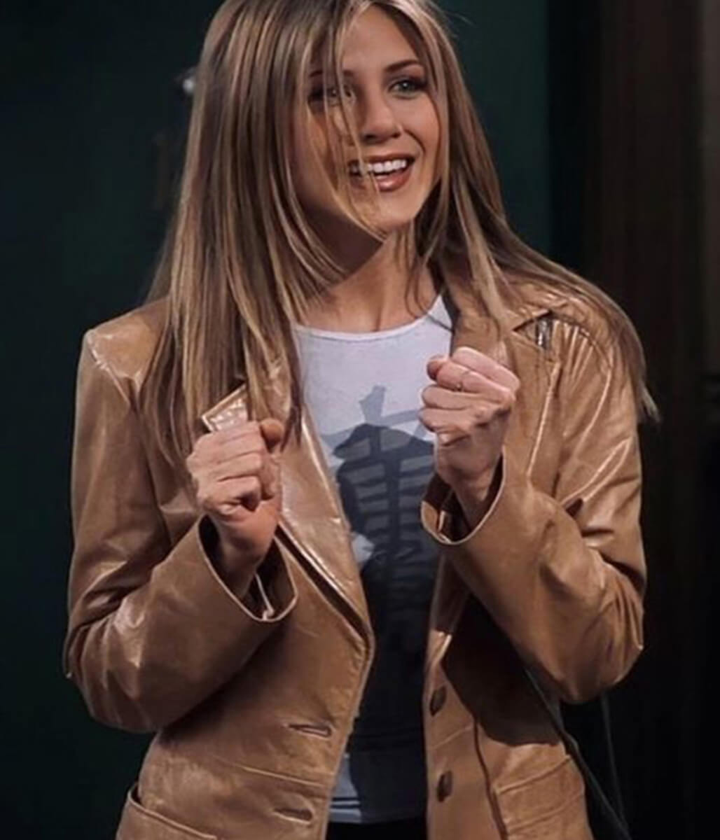 Rachel Green Friends Brown Leather Jacket
