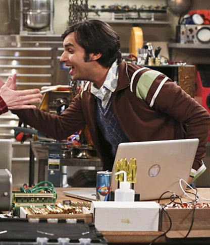 Raj Koothrappali Big Bang Theory S04 Brown Atletic Jacket