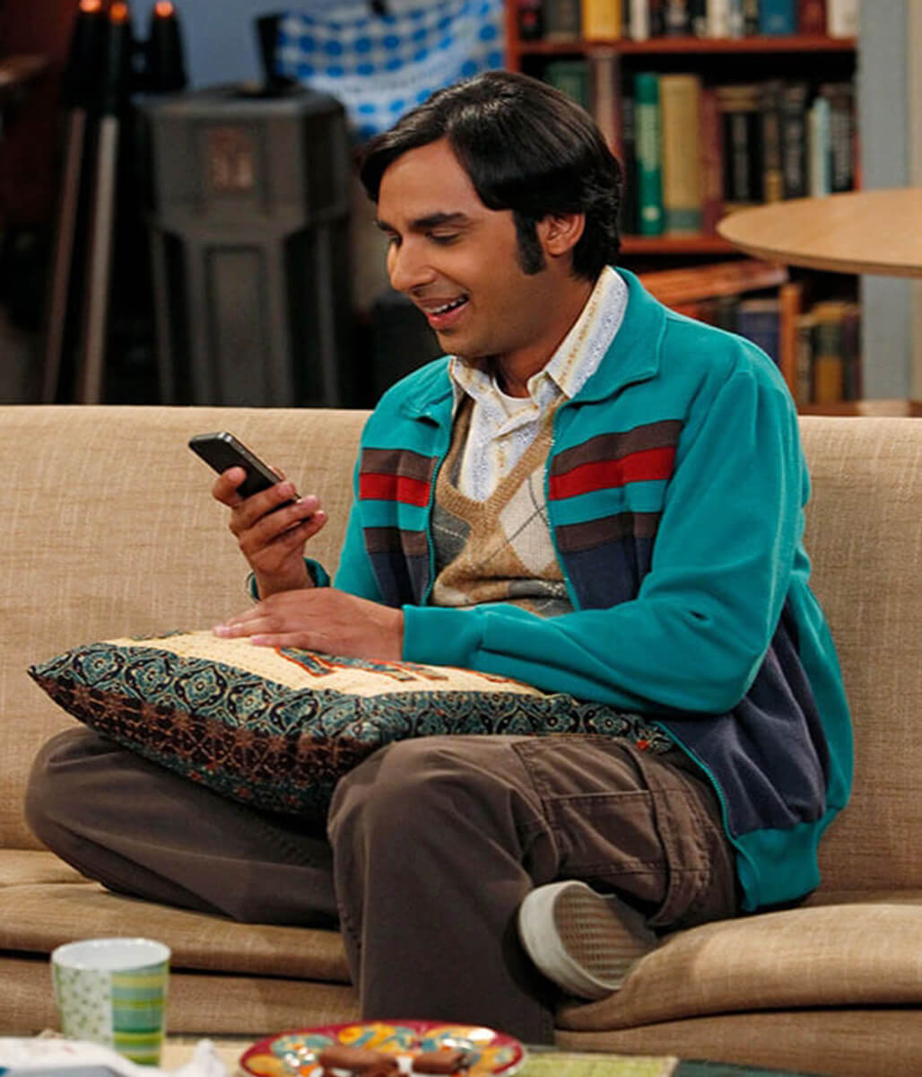 Raj Koothrappali Big Bang Theory S05 Green Windbreaker Jacket