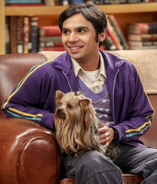 Raj Koothrappali Big Bang Theory S05 Purple Track Jacket