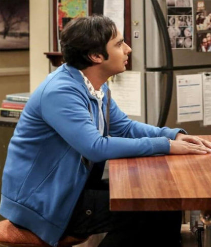 Raj Koothrappali Big Bang Theory S11 Blue Track Jacket