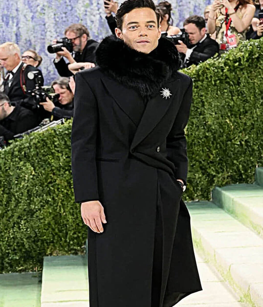 Rami Malek Met Gala 2026 Black Trench Coat