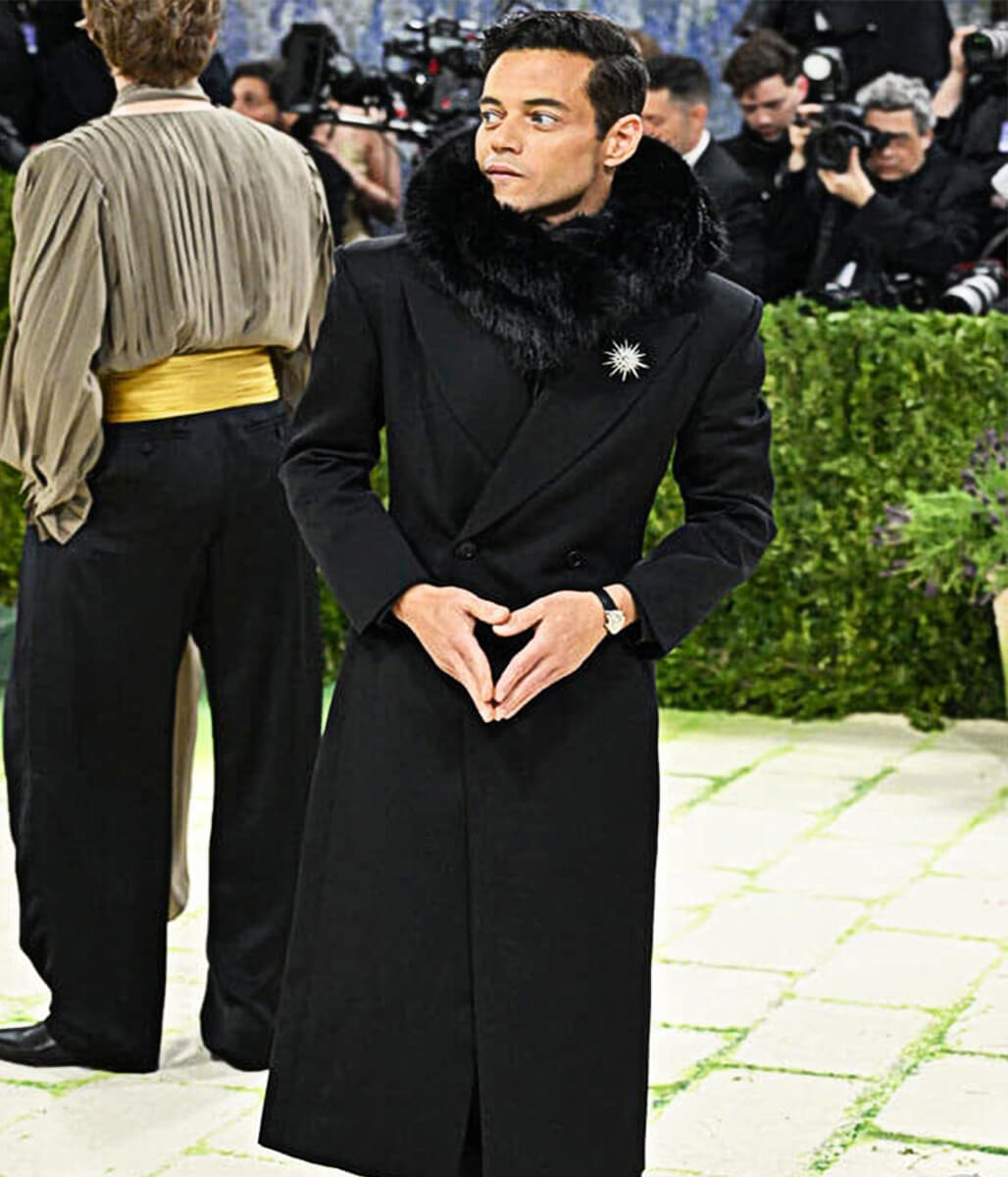Rami Malek Met Gala 2026 Black Trench Coat
