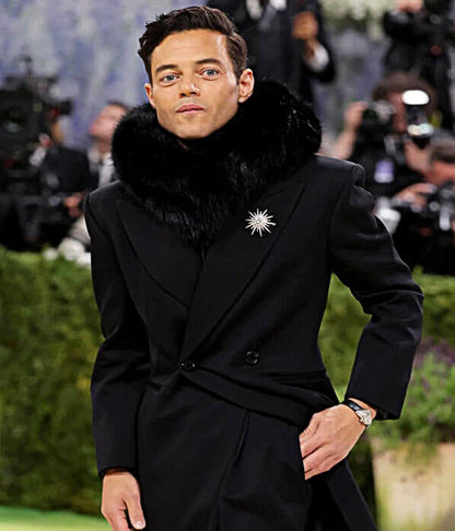 Rami Malek Met Gala 2026 Black Trench Coat
