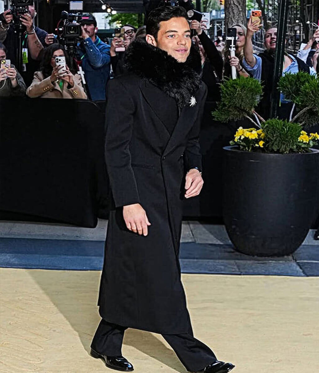 Rami Malek Met Gala 2026 Black Trench Coat