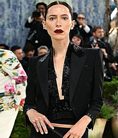Rebecca Hall Met Gala 2026 Black Wool Blazer